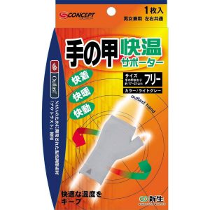 S-Concept　手の甲　快温サポーター　フリー